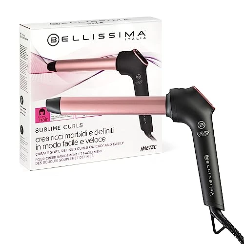 Offerta a tempo: Bellissima Imetec | Sublime Curls, Ferro arricciacapelli, Diametro 25, Ricci morbidi e definiti e protetti, Rivestimento Ceramica Diamond, 3 temperature, Calore Costante, Puntale Antiscottatura - 50% da 59.99 € a 29.99 €