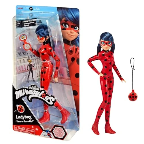 Limited offer: Bandai Miraculous Ladybug Articulated Doll - 26 cm Model With Yoyo in Phone Mode - Vinyl Effect Costume - Official Licensed Toy for Children 4+ - P50028 from 25.12 EUR to 20.10 EUR (save 20%)
