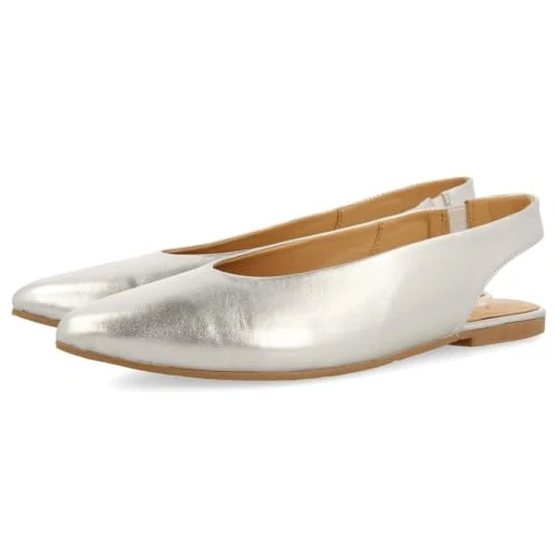 Zeitlich begrenztes Angebot: GIOSEPPO Damenschuhe aus Leder, bronzefarben, Silber metallic, 35 EU von 59.95 € auf 33.20 € (45% Rabatt)