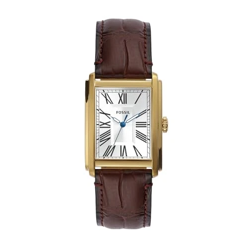 Oferta limitada: Fossil Reloj Carraway para Hombre, Movimiento de Cuarzo de Tres manecillas con Correa de Piel o Acero Inoxidable, Marrón Oscuro de 179.00 EUR a 128.80 EUR (ahorro 28%)