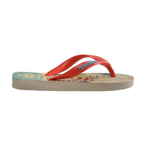 Havaianas Męskie dziecięce klapki Minecarft, beżowe/pomarańczowe, 38/47 EU, Beżowy pomarańczowy, 12/13 UK