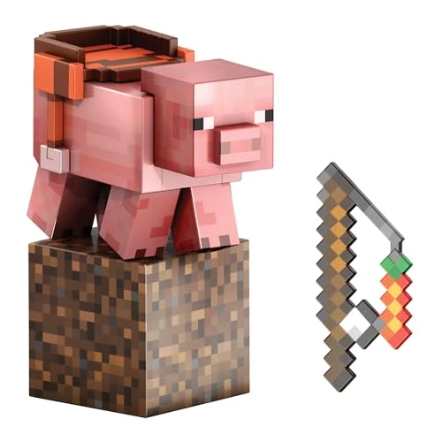 Offre limitee: Mattel Minecraft Figurine Articulée Cochon Collection Diamond Level, Hauteur 14 Cm, 4 Accessoires Inclus, Design Pixélisé, À Collectionner, Jouet Enfant, A Partir De 6 Ans, HTM04 de 20.36 EUR a 20.36 EUR (economie 0%)