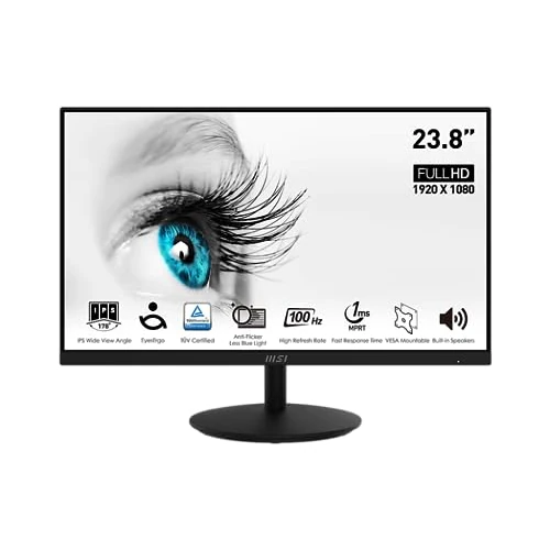 Limited-time offer: MSI Pro MP242A écran plat de PC 60,5 cm (23.8") 1920 x 1080 pixels Full HD Noir from 109.00 GBP to 109.00 GBP (save 0%)