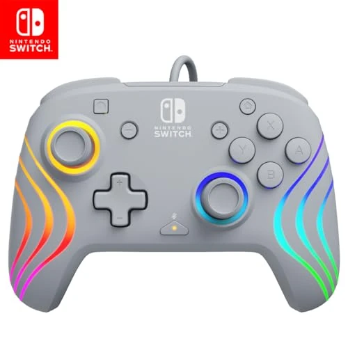 PDP Official Switch Afterglow Wave Wired Controller - Szary