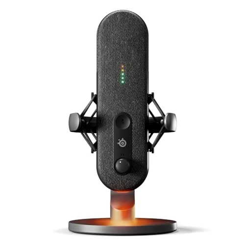 Offerta a tempo: SteelSeries Alias Mic USB per PC - Capsula 3x più grande per il gioco, lo streaming e il podcasting - Cancellazione del rumore AI - LED per il mute e il monitoraggio del livello - Supporto antiurto - 0% da 171.90 € a 171.90 €