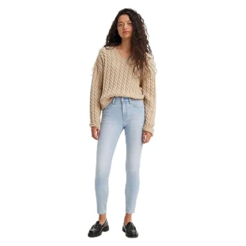 Levi's 724 HIGH Rise Straight MED Indigo - Worn IN Damen, Way Way Back, 28W / 28L