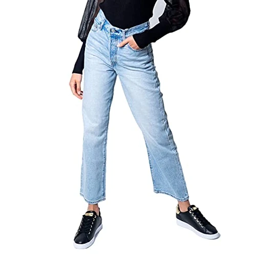 Offerta a tempo: Levi's Ribcage Straight Ankle Jeans, Middle Road, 28W / 31L Donna - 26% da 130.00 € a 95.76 €