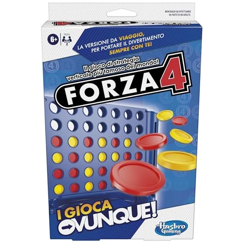 Zeitlich begrenztes Angebot: Hasbro Gaming Forza 4 I Play Anywhere, Portable Game Travel Board Games for Children and Girls Ages 6 and up, Vertical Strategy Toy for 2 Players von 10.50 € auf 10.50 € (0.00% Rabatt)
