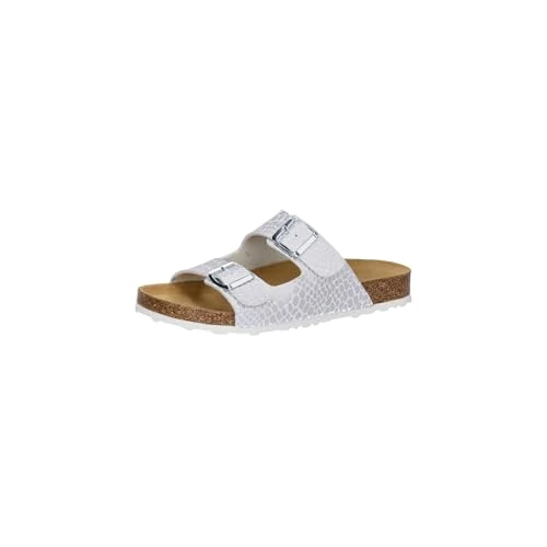 Limited-time offer: Lico Women's Bioline Platino Mules, White Silver, 9.5 UK from 29.80 £ to 29.80 £ (save 0.00%)