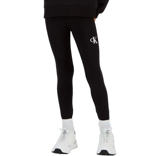 Oferta limitada: Calvin Klein Jeans CK Logo Legging, Pantalones Deportivos Mujer Niñas, CK Black, de 15.65 € a 15.65 € (ahorro 0.00%)