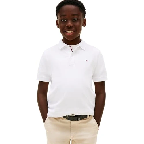Offerta a tempo: Tommy Hilfiger Polo Bandiera Bambino S/S, White, 8 Anni - 0.00% da 33.99 € a 33.99 €
