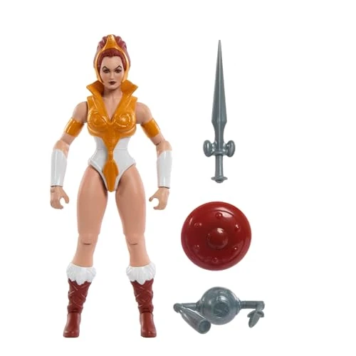 Offerta a tempo: Masters of the Universe Origins - Teela collezione Cartoon, action figure articolata alta 14+ cm, con equipaggiamento da battaglia e accessori inclusi, giocattolo per bambini, 6+ anni, HYD27 - 57% da 22.99 € a 10.00 €