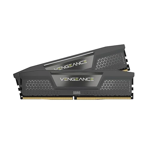 CORSAIR VENGEANCE DDR5 32GB (2x16GB) DDR5 6000MHz CL30 AMD EXPO Intel XMP iCUE Memoria de Ordenador Compatible - Gris (CMK32GX5M2B6000Z30)
