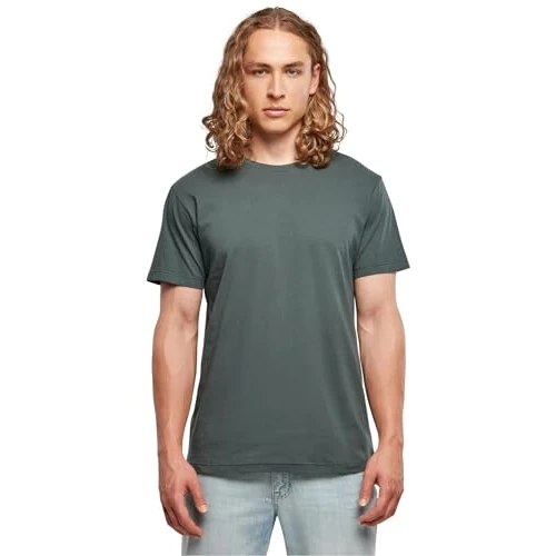 Limitiertes Angebot: Build Your Brand Herren Basic Round Neck T-Shirt – Baumwollshirt im Regular Fit mit Rundhalsausschnitt & kurzen Ärmeln, vielseitiges Basic für Alltag, Freizeit & Veredelung,Bottlegreen,4XL von 7.22 EUR auf 7.22 EUR (Spare 0%)