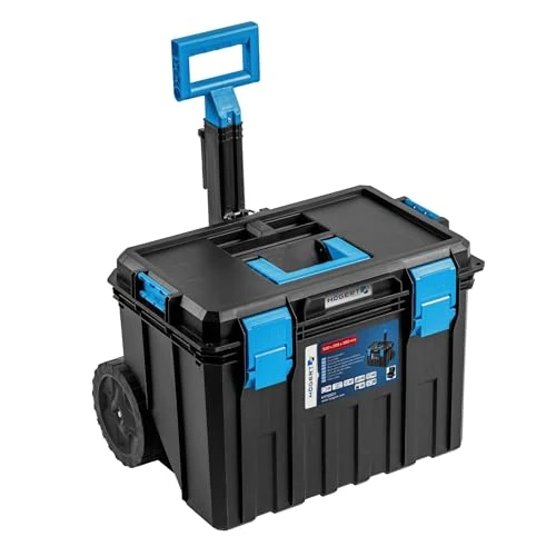 Offerta a tempo: Högert Technik - Cassetta Degli Attrezzi su Ruote, Portata Fino a 50 kg, Pratica e Spaziosa, Resistente ai Danni, Antipolvere, Robuste Chiusure in ABS, Struttura Modulare - HT7G501 - 6% da 65.57 € a 61.85 €
