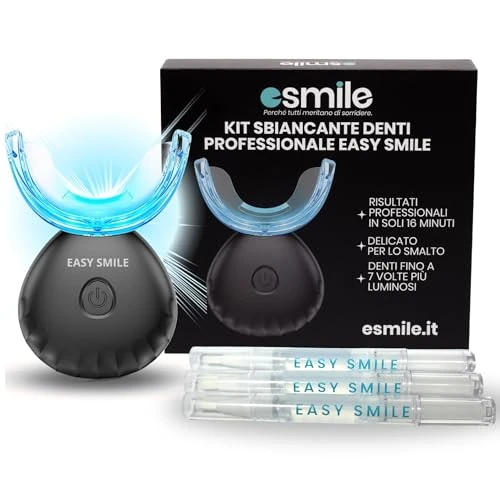 Offerta a tempo: ESMILE - Kit Sbiancante Denti Professionale con Lampada LED - Elimina le Macchie in 16 Minuti — 17% da 35,97 € a 29,83 €