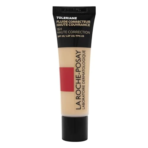 La Roche Posay - Toleriane Base de Maquillaje Fluida Correctora de Alta Cobertura, Larga Duración 16h, Acabado Mate, Corrige, Unifica y Protege, Con SPF 25, Para Todo Tipo de Pieles, Tono: 11, 30ml