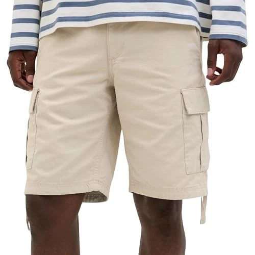JACK & JONES Male Cargo Shorts Regular Fit Cargo Shorts, Raggio di Luna, L