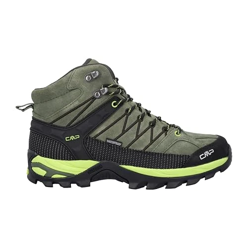 Offerta a tempo: CMP Rigel Mid Trekking Shoes WP, Scarpe da Trekking Uomo, Kaki-Acido, 44 EU - 0.00% da 64.99 € a 64.99 €