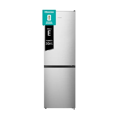 Offerta a tempo: Hisense MC60300IE Frigorifero Combinato, Libera installazione,Total No frost, Ventilazione MultiFlow, Doppia porta reversibile, Inox, Altezza 186 cm,Capacità netta 300 litri, Controllo Touch, Classe E - 20% da 549.00 € a 439.00 €