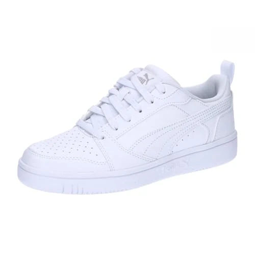 PUMA Odbicie V6 Lo Jr, trampki unisex - dzieci i chłopców, Biały, 39 EU