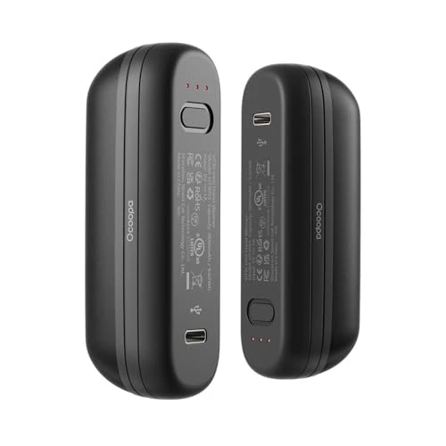 Limited-time offer: OCOOPA Hand Warmers Rechargeable 2 Pack, Electric Handwarmers Pocket Reusable Portable, USB Hand Warmers 2 in 1 Magnetic, 3 Levels Heat Instant, Safety Certified, for Golf Outdoor Skiing, UT2S Mini from 17.99 GBP to 14.99 GBP (save 17%)