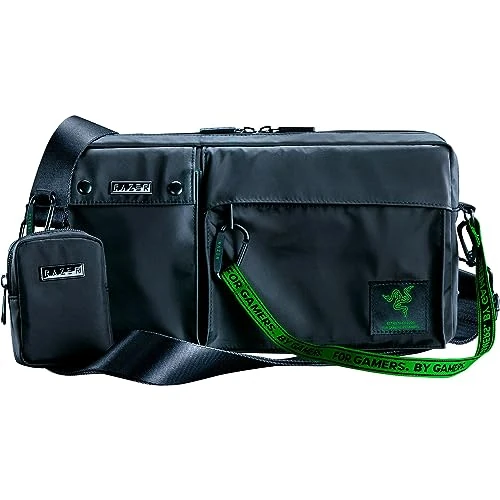 Offerta a tempo: Razer Xanthus Crossbody Bag - Borsa a tracolla streetwear (adatta alla maggior parte delle console portatili da gioco e dei controller mobili, finitura idrorepellente) Nero - 0% da 69.79 € a 69.79 €