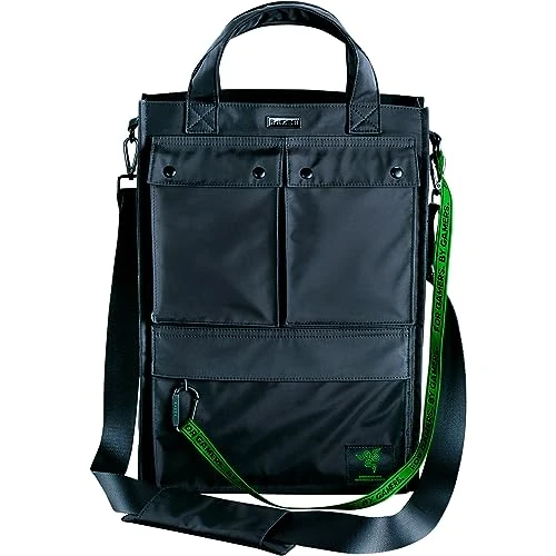 Offerta a tempo: Razer Xanthus Tote Bag - Tote bag streetwear (scomparto imbottito dedicato per laptop (fino a 16"), finitura idrorepellente, trasporto bidirezionale con tracolla staccabile) Nero - 0.00% da 109.99 € a 109.99 €