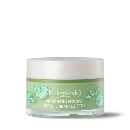 Offerta a tempo: Bottega Verde - Estratti di bellezza - Maschera mousse - con succo di Cetriolo e The Matcha (50 ml) - riequilibrante detox - 50% da 20.00 € a 9.92 €