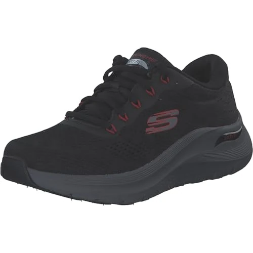 Offerta a tempo: Skechers Sneaker Arch Fit 2.0 da Uomo, Rete Sintetica Nera, 45 EU - 18% da 77.00 € a 62.99 €
