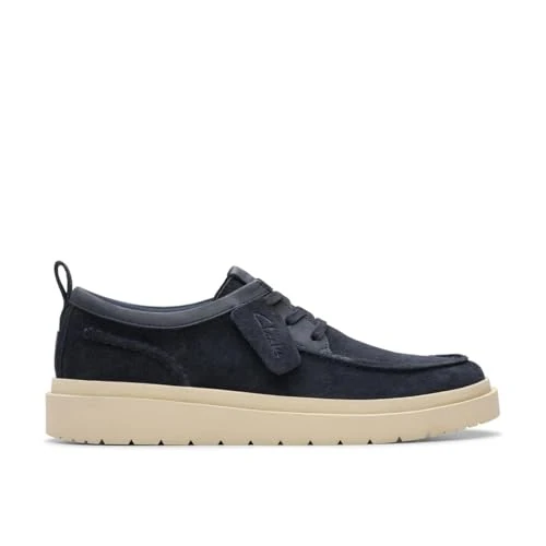 Clarks - Polden Moc, Derby de los Hombres, Navy Suede,