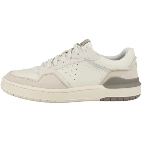 Clarks Courtlite2 Lo Herensneakers, Crèmekleurig suède, 40 EU