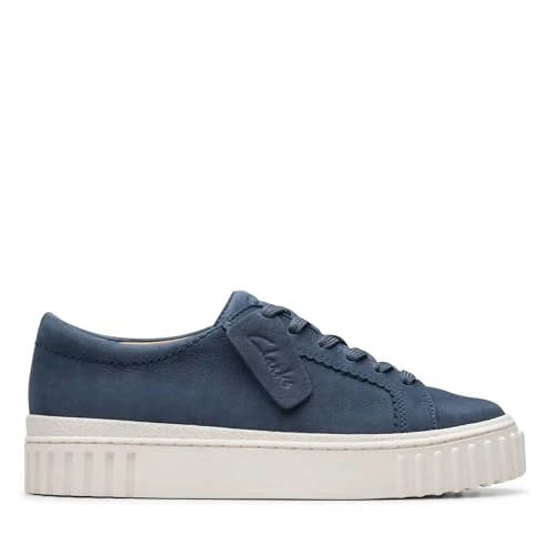 Limitiertes Angebot: Clarks Mayhill Walk, Damen Sneaker, Navy Nubuck, von 120.00 EUR auf 84.00 EUR (Spare 30%)