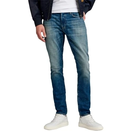 Offre limitée : G-Star Homme Jean 3301 Slim, Bleu (worn in erosion 51001-D498-G562), 40W / 34L de 79.90 € à 79.90 € (0.00% de remise)