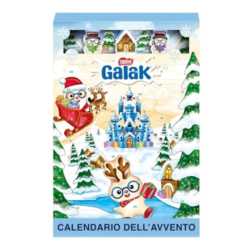 Offerta a tempo: GALAK Calendario Avvento 2025 Personaggi di Cioccolato Bianco ripieno con Cereali 196,8g — 4% da 12,99 € a 12,49 €