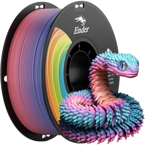 Offre limitee: Creality Ender-PLA+ Filament 1.75mm, Forte Ténacité sans Casse, 1KG Bobine Filament PLA Plus pour Imprimantes 3D, Neatly Wound & Non Déformation, Précision Dimensionnelle ± 0.02mm (Arc-en-ciel) de 25.99 EUR a 25.99 EUR (economie 0%)