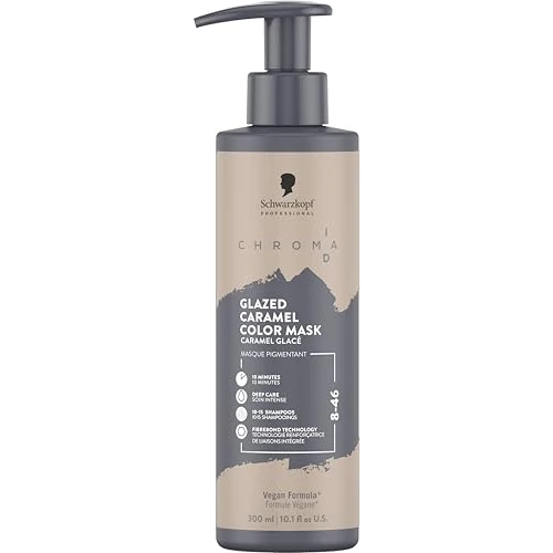 Offerta a tempo: Schwarzkopf Professional CHROMA ID Bonding Color Mask - Maschera Colorata Capelli Semipermanente - 8-46 Glazed Caramel - 300 ml - 0.00% da 23.20 € a 23.20 €
