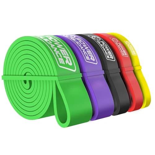 Offerta a tempo: POWER GUIDANCE Fasce di resistenza per allenamento della forza, inclusa borsa per il trasporto, fasce per fitness, fasce per allenamento della forza (5set（giallo, rosso, nero, viola, verde）) - 25% da 43.99 € a 32.99 €
