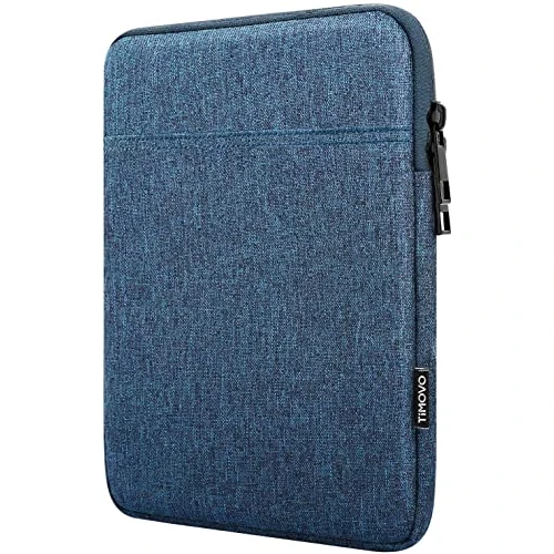 TiMOVO 8-9 Inch Tablet Sleeve Case for iPad Mini 6, iPad Mini 5/4/3/2/1, Galaxy Tab A7 Lite 8.7/Tab A 8.0/Tab A 8.4, Fire HD 8 & 8 Plus 2020, Portable Protective Bag with Pockets, Blue