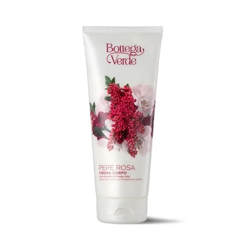 Offerta a tempo: Bottega Verde - Pepe Rosa, Crema Corpo Idratante, 200 ml, Azione Idratante e Nutriente, per Tutti i Tipi di Pelle — 39% da 9,99 € a 6,10 €