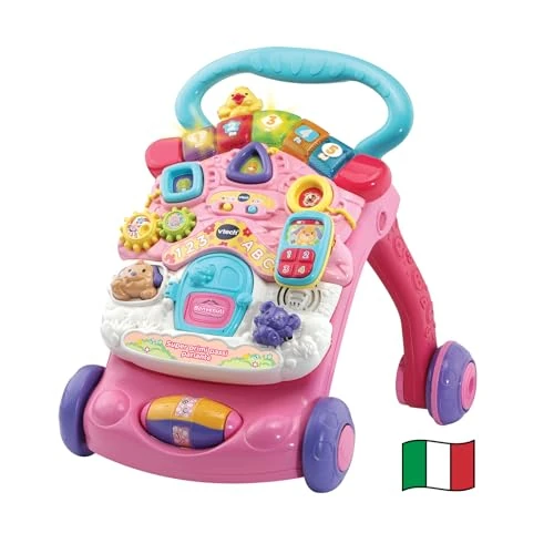 Offerta a tempo: VTech Super Primi Passi Parlante 2 in 1 Rosa Bambini 9-36 Mesi - 5% da 41.90 € a 39.99 €