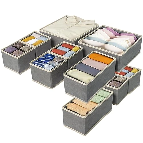 Offerta a tempo: Yidaxing Organizer Cassetti, Set di 8 Organizer Armadio,Divisori Cassetti - 43.5% da 22.99 € a 12.99 €