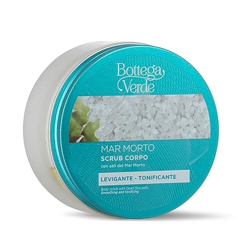 Bottega Verde - Scrub Corpo con Sali del Mar Morto, 200 ml, Trattamento Esfoliante, Levigante e Tonificante, con Minerali e Microgranuli Naturali, Ideale per Pelli Normali e Secche