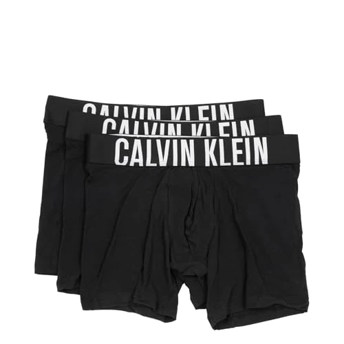 Zeitlich begrenztes Angebot: Calvin Klein Herren 3er Pack Boxer Briefs Unterwäsche, Schwarz (Black/Black/Black), S von 49.90 € auf 37.65 € (25% Rabatt)