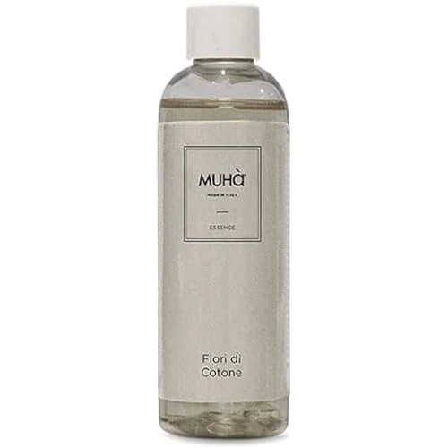 Ricarica per profumatore d'ambiente di Muhà della linea Refill. Ricarica da 500 ml. Fragranza: fiori di cotone. La referenza è: RC516.