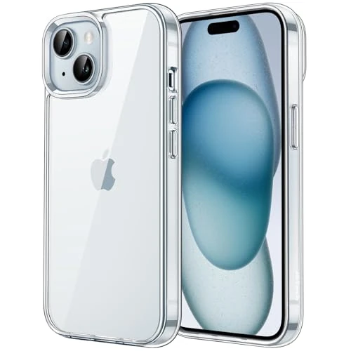 Limited-time offer: JETech Case for iPhone 15 6.1-Inch, Anti-Yellowing Shockproof Phone Bumper Cover, Anti-Scratch Clear Back (Clear) from 8.99 GBP to 7.64 GBP (save 15%)