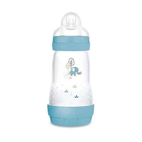 Oferta ograniczona: MAM Easy Start Anti-Colic butelka dla niemowląt (260 ml), wyjątkowo dobrze akceptowana butelka na mleko, butelka na napoje dla niemowląt z zaworem dolnym przeciwko kolce i ssaniu, rozmiar 1, 0+ z 39.07 PLN na 39.07 PLN (zniżka 0%)