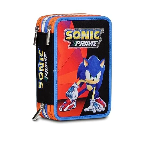 Oferta ograniczona: Sonic piórnik do szkoły podstawowej, 3 przegródki, JAK AND GET ME, niebieski czerwony, zawartość 43 szt., zestaw ołówków, długopisów, długopisów, piórników, piórników, podstawowych przyborów z 100.51 EUR na 100.51 EUR (znizka 0%)