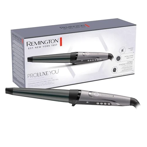 Offerta a tempo: Remington Ferro Arricciacapelli [Cono 19–32 mm, Tecnologia Intelligente StyleAdapt™ che Regola il Calore] PROluxe You (Rivestimento Diamond-Ceramic, 9 T° 130–210°C, Ricci a Lunga Durata) CI98X8 - 44% da 90.00 € a 49.99 €