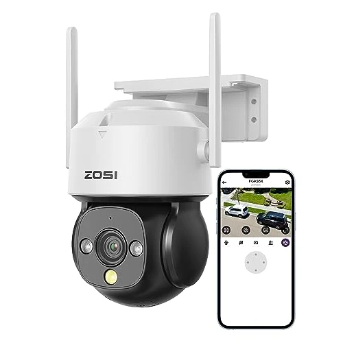 Oferta limitada: ZOSI C290 2,5K 4MP Cámara de Vigilancia WiFi Exterior con Enchufe, 360° Pan y 140° Tilt, Seguimiento Automático, Detección de Persona y Vehículo, Visión Nocturna en Color, Alarma Sonora y Luminosa de 39.99 EUR a 29.99 EUR (ahorro 25%)